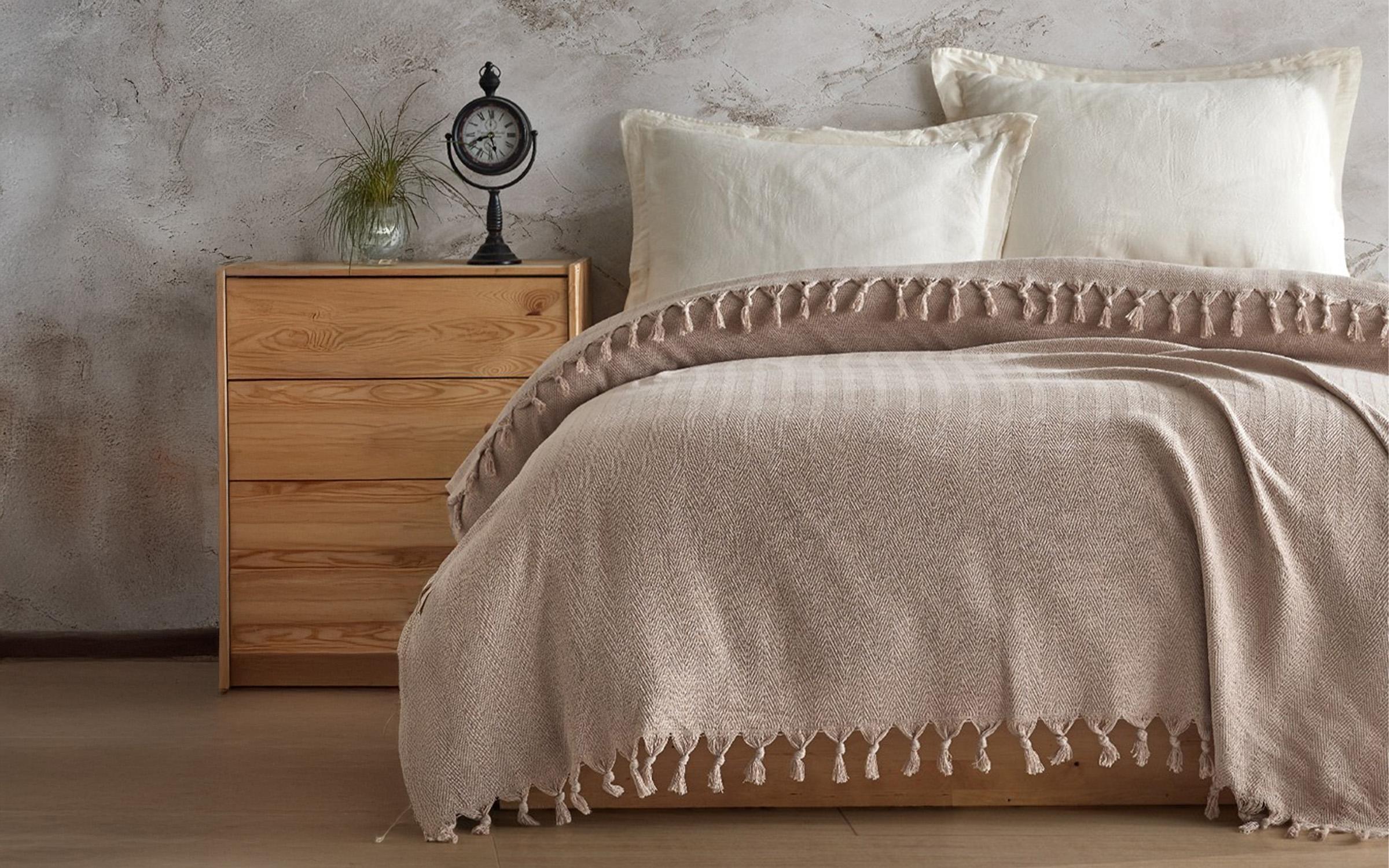 Bedspread 200/220 cm Berlino, beige  1